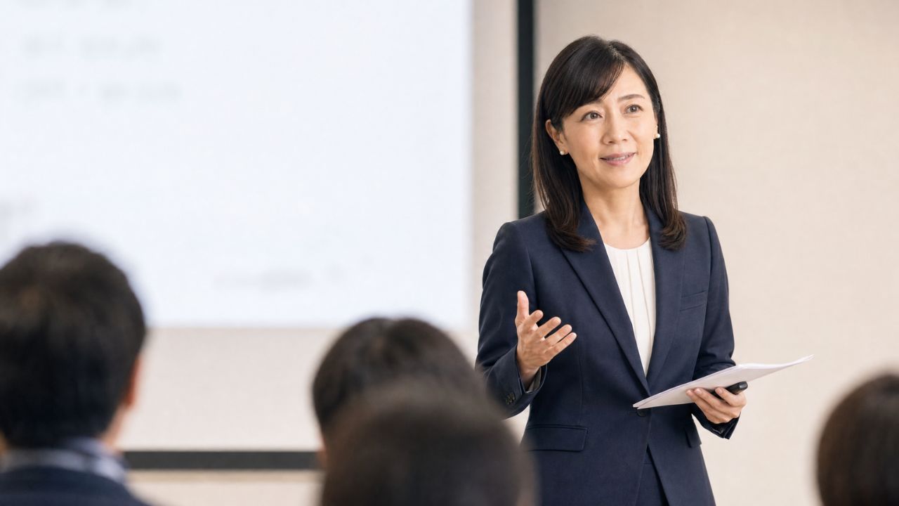 クリニック経営サポートLab編集長 高梨真奈美 セミナー登壇時